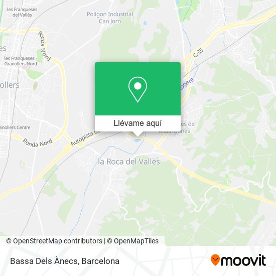Mapa Bassa Dels Ànecs