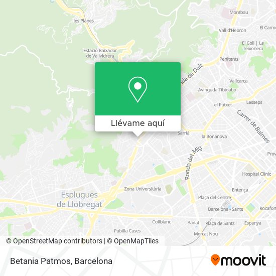 Mapa Betania Patmos