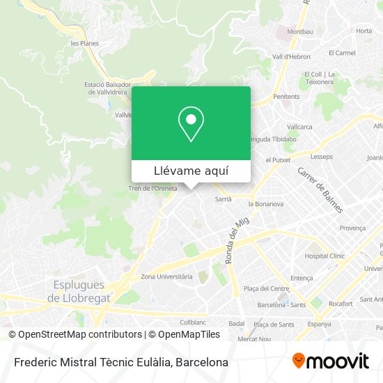 Mapa Frederic Mistral Tècnic Eulàlia