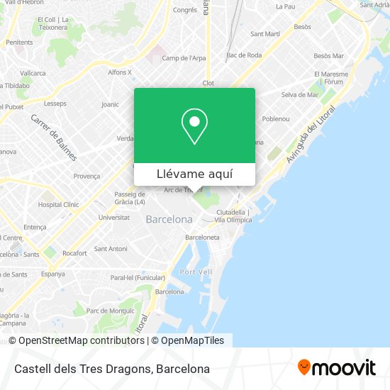 Mapa Castell dels Tres Dragons