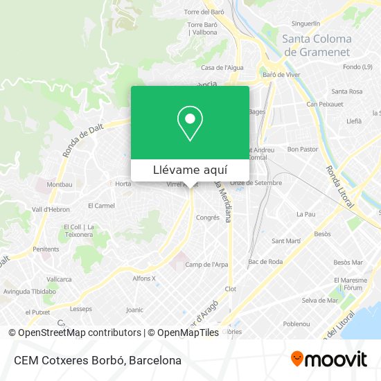 Mapa CEM Cotxeres Borbó