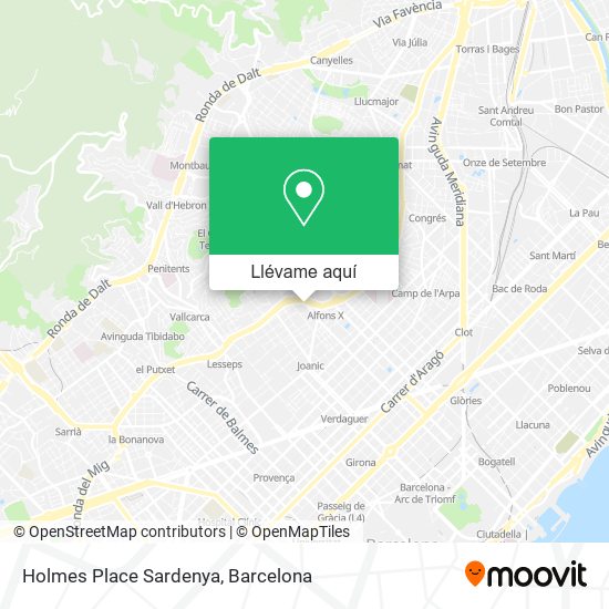 Mapa Holmes Place Sardenya