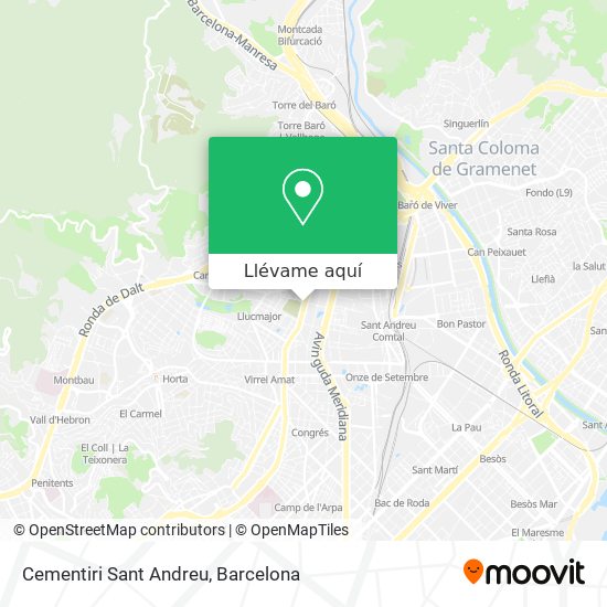 Mapa Cementiri Sant Andreu