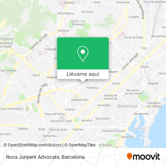 Mapa Roca Junyent Advocats