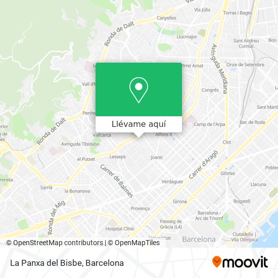 Mapa La Panxa del Bisbe