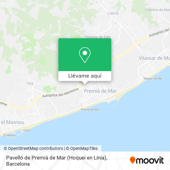Mapa Pavelló de Premià de Mar (Hoquei en Línia)