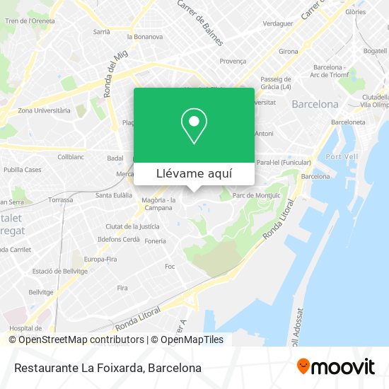 Mapa Restaurante La Foixarda