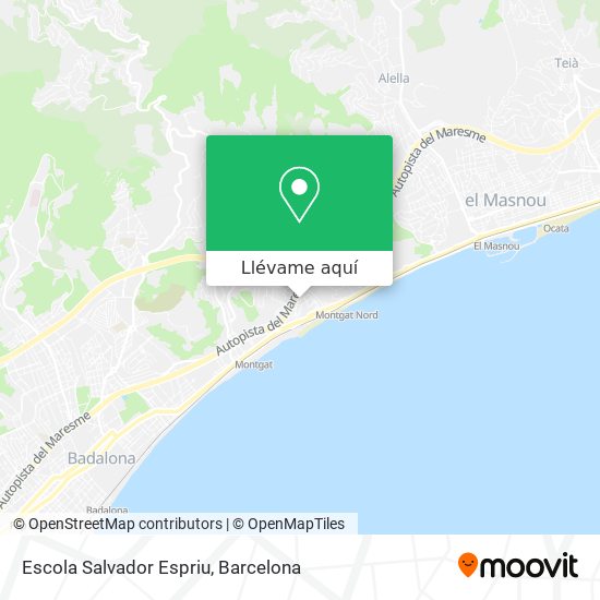 Mapa Escola Salvador Espriu
