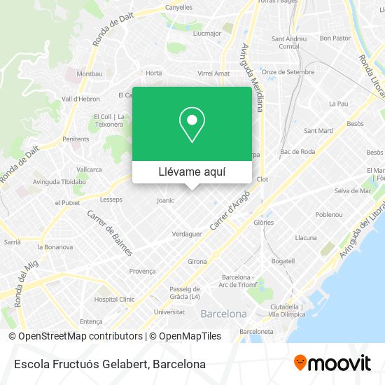 Mapa Escola Fructuós Gelabert