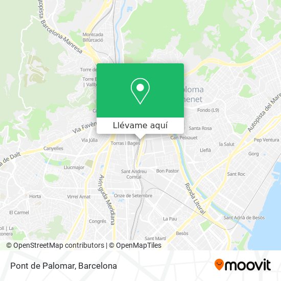 Mapa Pont de Palomar