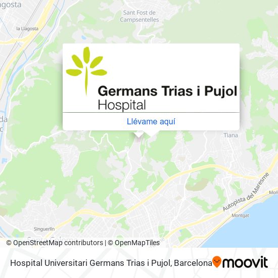 Mapa Hospital Universitari Germans Trias i Pujol