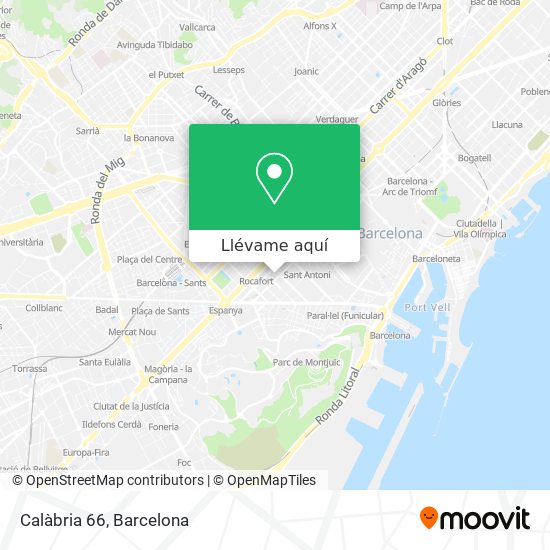 Mapa Calàbria 66