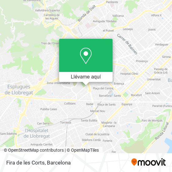 Mapa Fira de les Corts