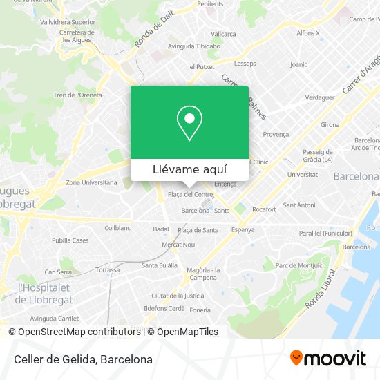 Mapa Celler de Gelida