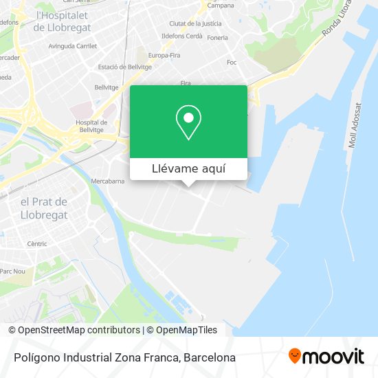 Mapa Polígono Industrial Zona Franca