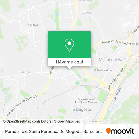 Mapa Parada Taxi, Santa Perpetua De Mogoda