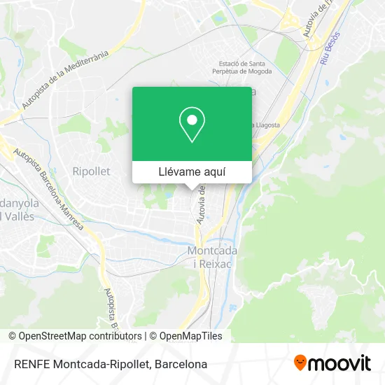 Mapa RENFE Montcada-Ripollet