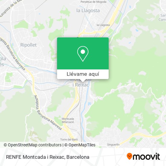 Mapa RENFE Montcada i Reixac