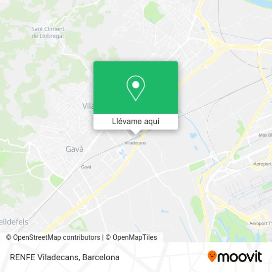 Mapa RENFE Viladecans