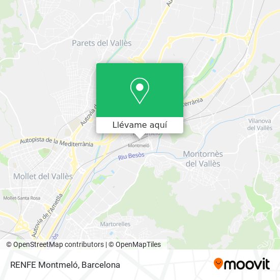 Mapa RENFE Montmeló