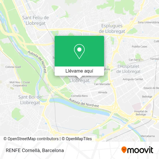 Mapa RENFE Cornellà