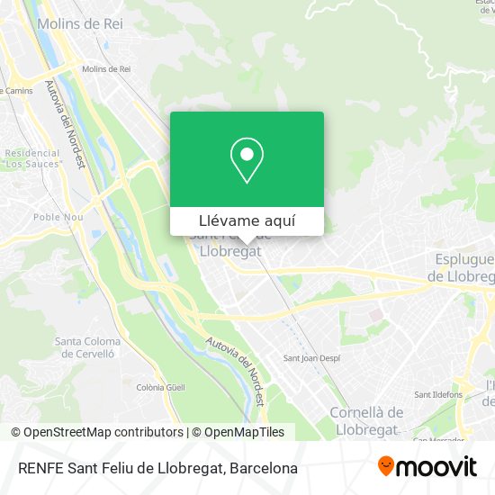 Mapa RENFE Sant Feliu de Llobregat