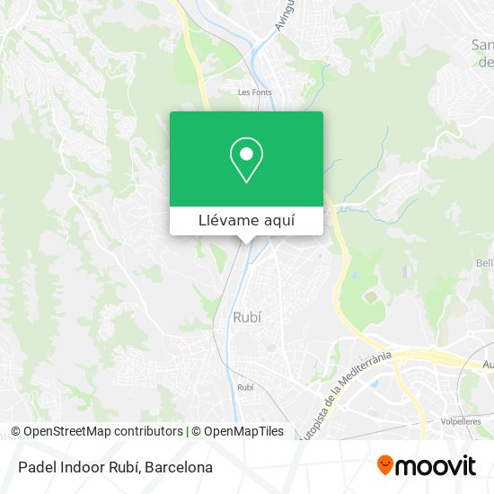 Mapa Padel Indoor Rubí