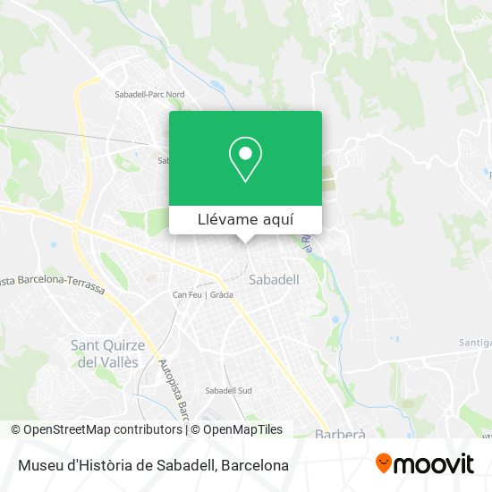 Mapa Museu d'Història de Sabadell