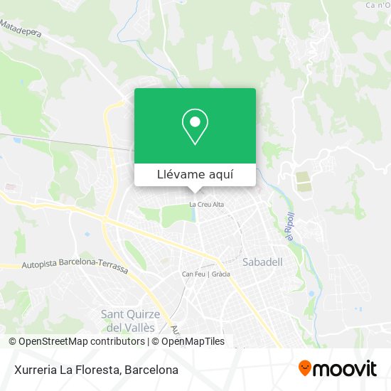 Mapa Xurreria La Floresta