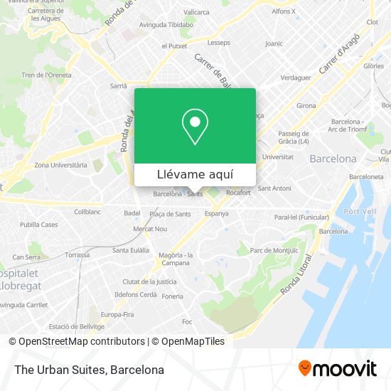 Mapa The Urban Suites