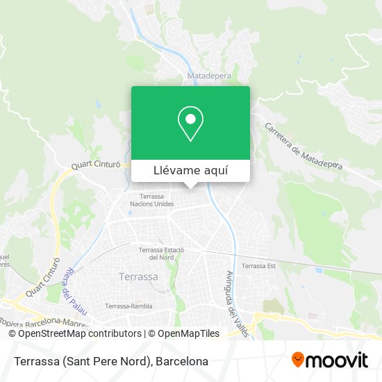 Mapa Terrassa (Sant Pere Nord)