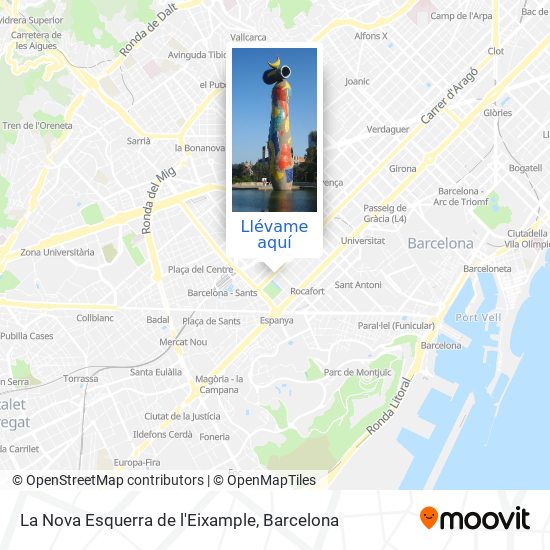 Mapa La Nova Esquerra de l'Eixample