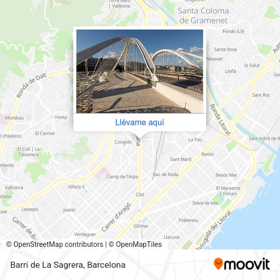 Mapa Barri de La Sagrera