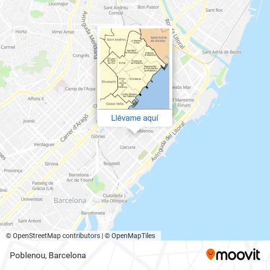 Mapa Poblenou