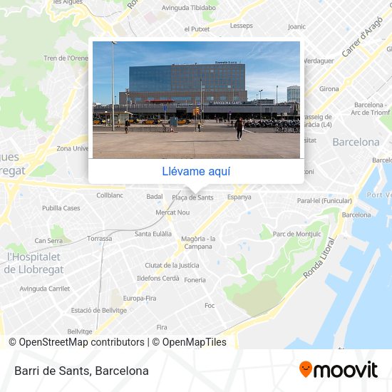 Mapa Barri de Sants