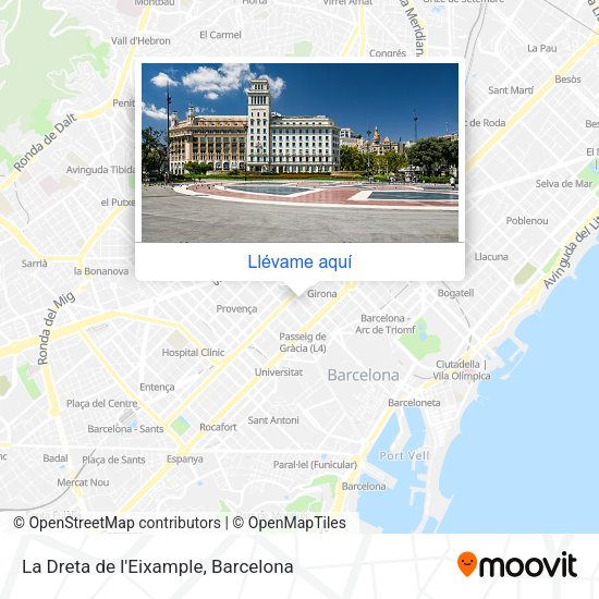 Mapa La Dreta de l'Eixample