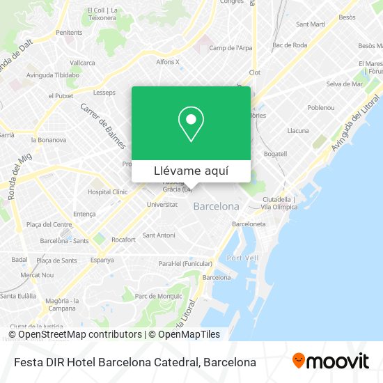 Mapa Festa DIR Hotel Barcelona Catedral