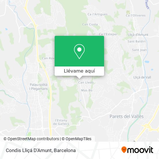 Mapa Condis Lliçá D'Amunt