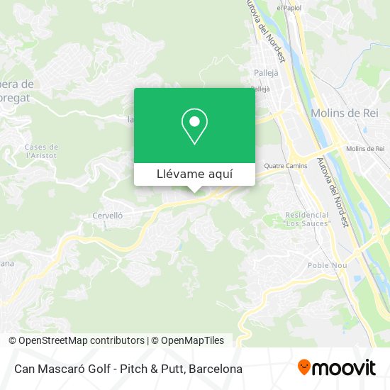 Mapa Can Mascaró Golf - Pitch & Putt
