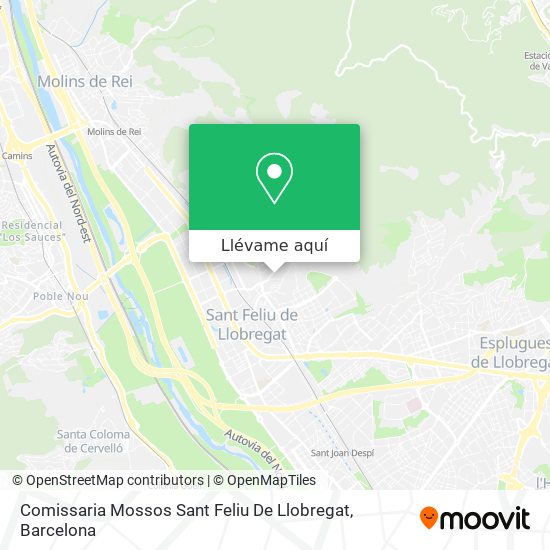 Mapa Comissaria Mossos Sant Feliu De Llobregat