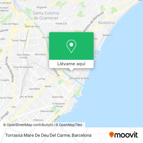 Mapa Torrassa Mare De Deu Del Carme