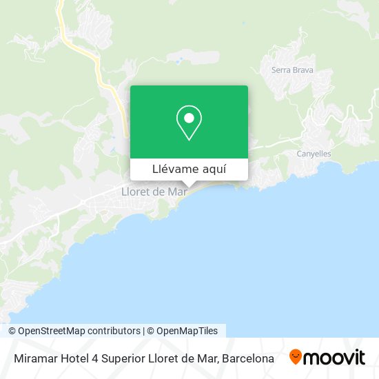 Mapa Miramar Hotel 4 Superior Lloret de Mar