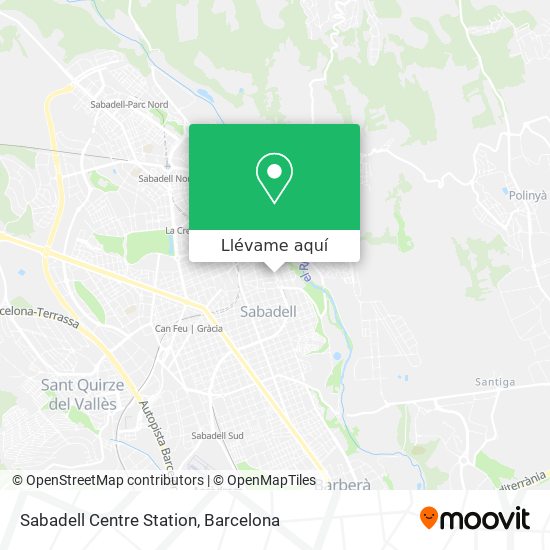 Mapa Sabadell Centre Station
