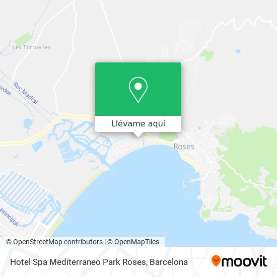 Mapa Hotel Spa Mediterraneo Park Roses