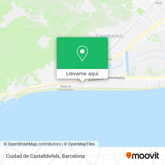 Mapa Ciudad de Castelldefels