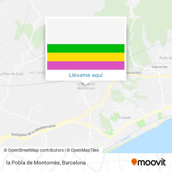 Mapa la Pobla de Montornès