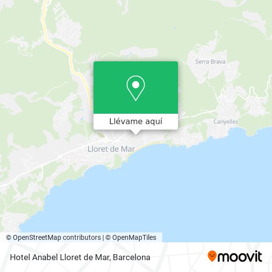 Mapa Hotel Anabel Lloret de Mar