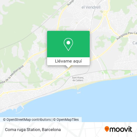 Mapa Coma ruga Station