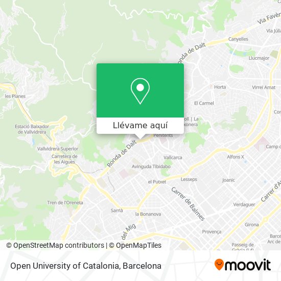 Mapa Open University of Catalonia