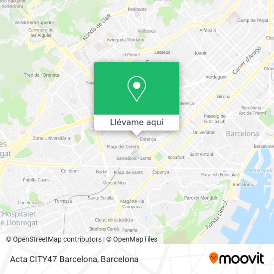 Mapa Acta CITY47 Barcelona